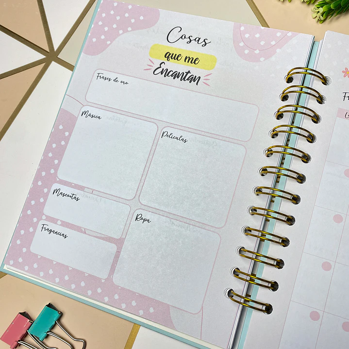 Planner personalizado inicial elegante 7