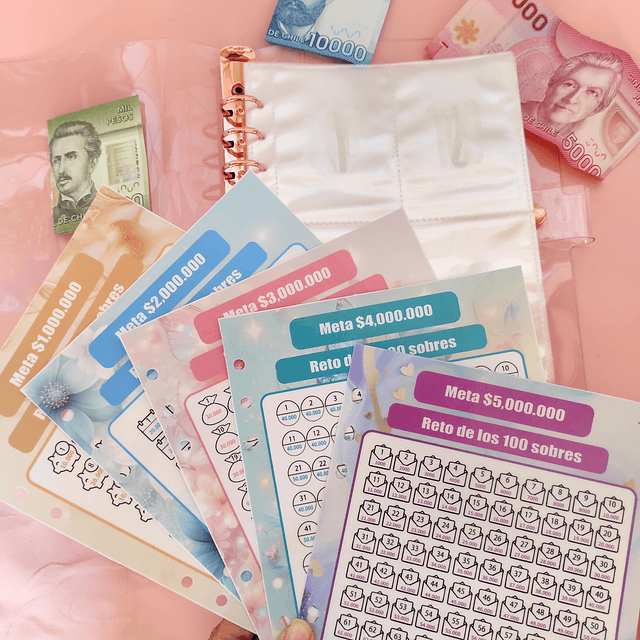 RETO DE LOS 100 SOBRES (Tapa transparente)