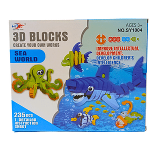 Bloques de Construcción 3D Set Oceano (235PCS)