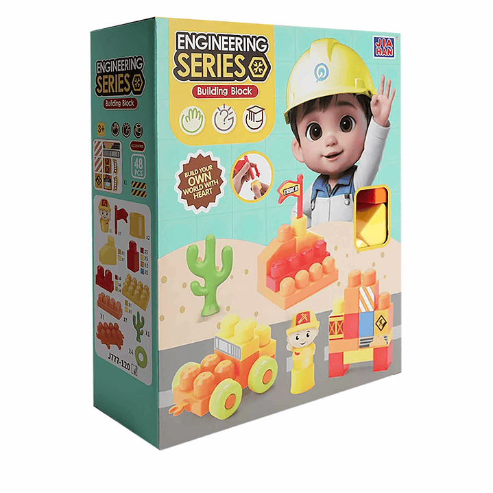 Bloques de Construcción Serie Ingeniería 48 Piezas 3