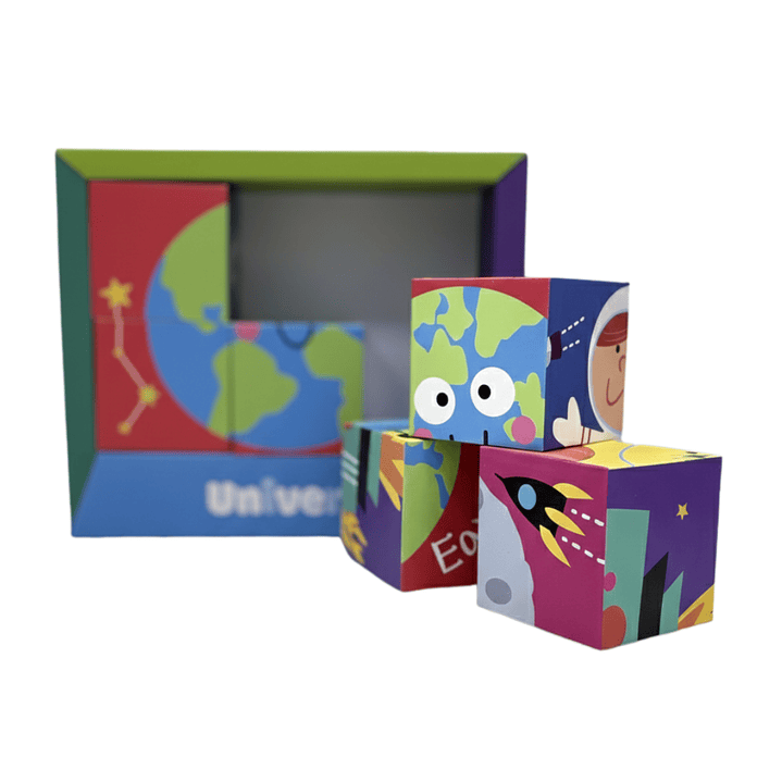 Puzzle Educativo en Cubos 6 en 1 2