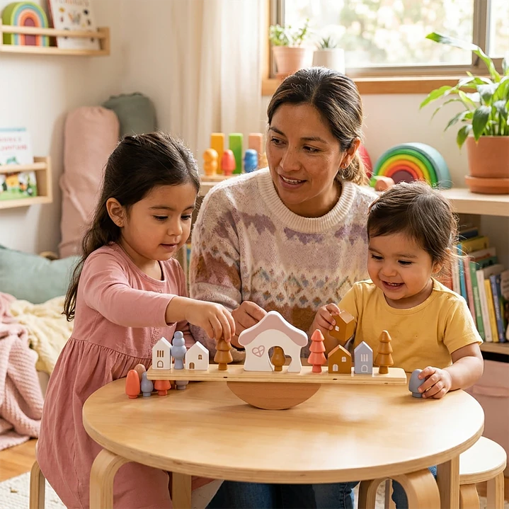 Juego de Equilibrio de Madera Montessori 5
