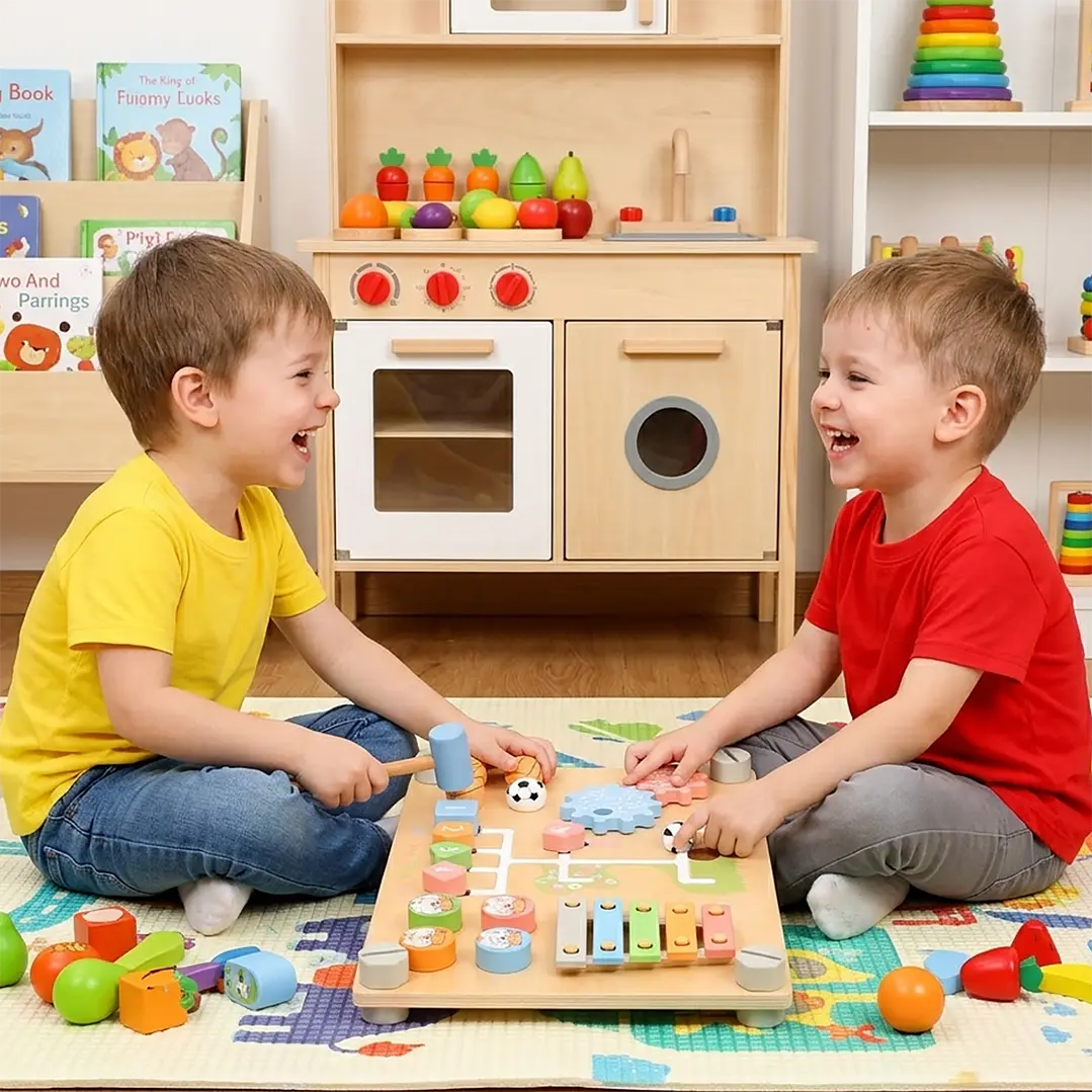 Tablero Sensorial de Madera Montessori 2