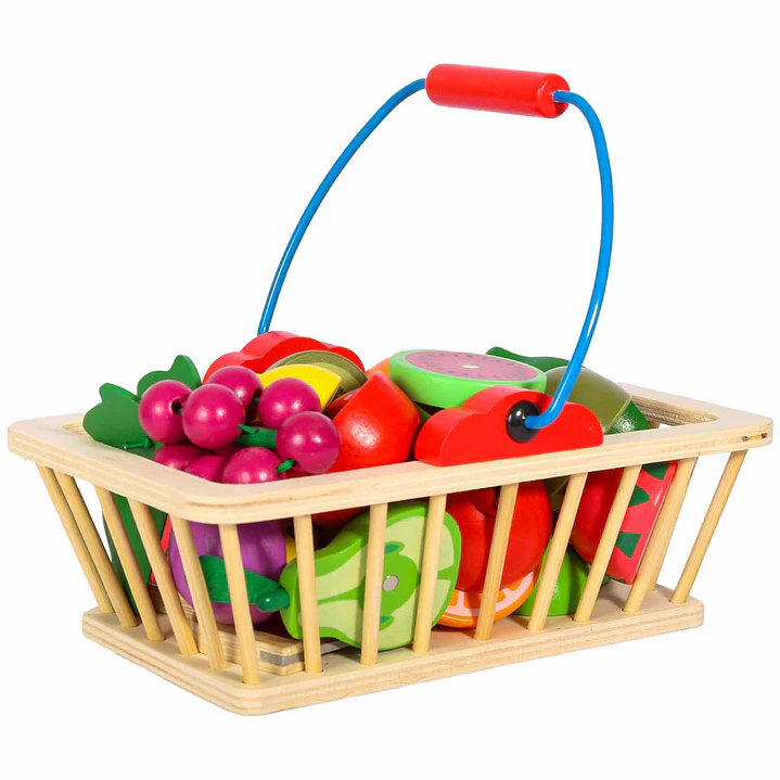 Canasta de Frutas de Madera 1
