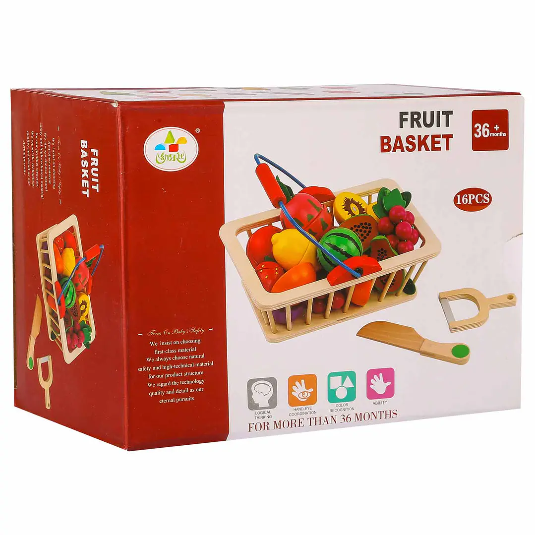 Canasta de Frutas de Madera 3