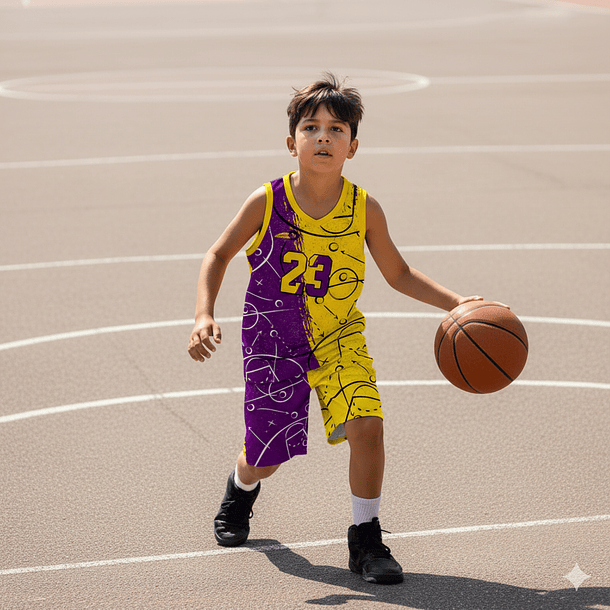 CONJUNTO DE BASQUETBOL NIÑOS SH-903 2