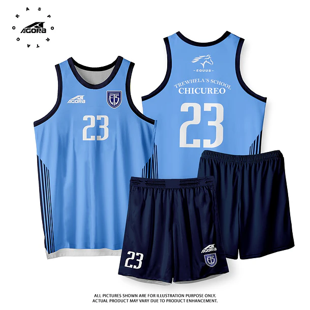 BASQUETBOL Uniforme Celeste CHICUREO