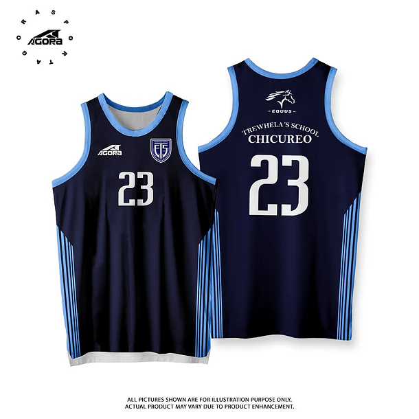 BASQUETBOL Camiseta Azul CHICUREO