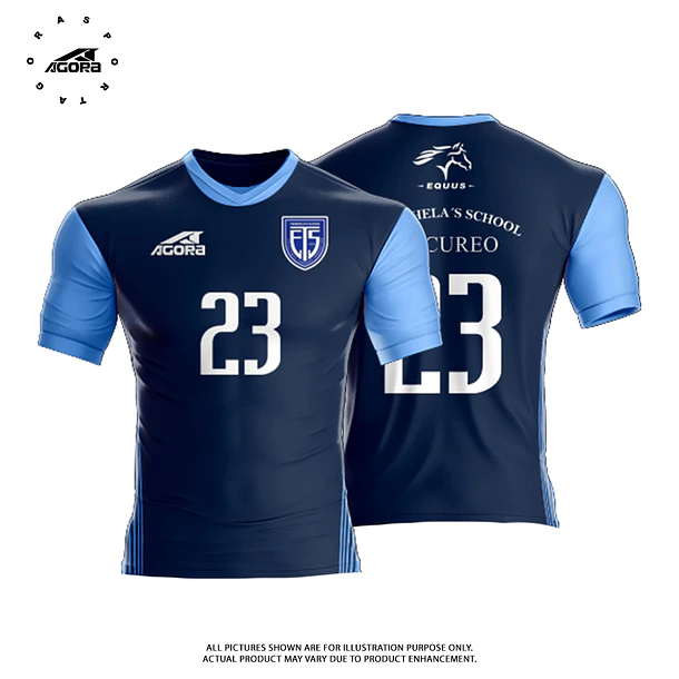 FUTBOL Camiseta Azul CHICUREO