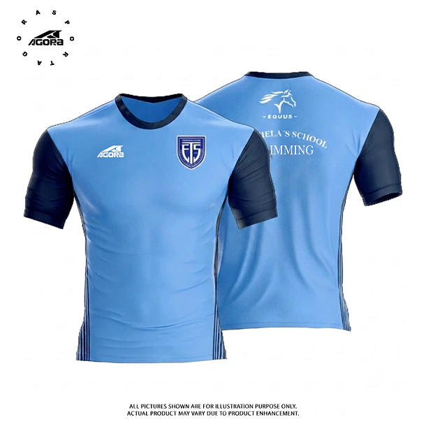 NATACIÓN Camiseta Celeste PROVIDENCIA