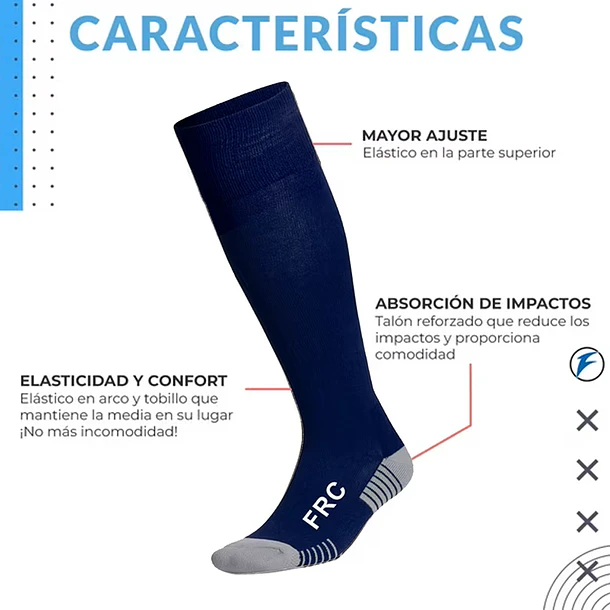 CALCETAS DE FOOTBALL AZUL
