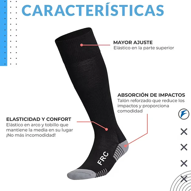 CALCETAS DE FOOTBALL NEGRA