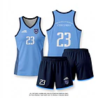 BASKETBOL Uniforme Celeste CHICUREO DAMAS 1
