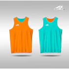 CAMISETA REVERSIBLE NARANJO TURQUESA 1
