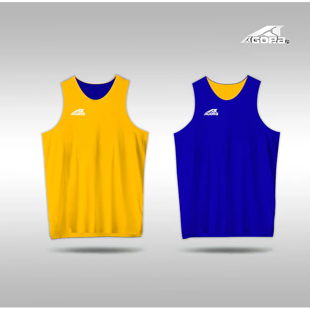 CAMISETA REVERSIBLE AMARILLO AZUL REY