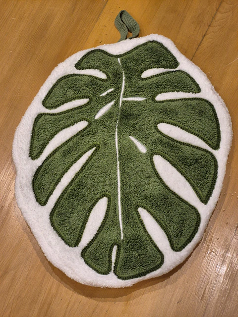 Toalla Limpiadora de Hojas para Plantas de Interior - Diseño Botánico (Reutilizable)