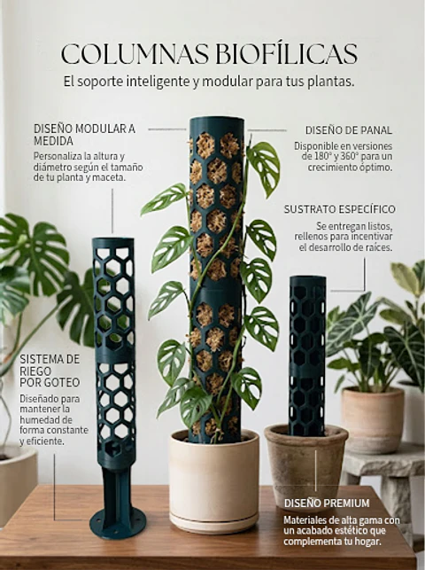 Columna Biofílica Ágora verde