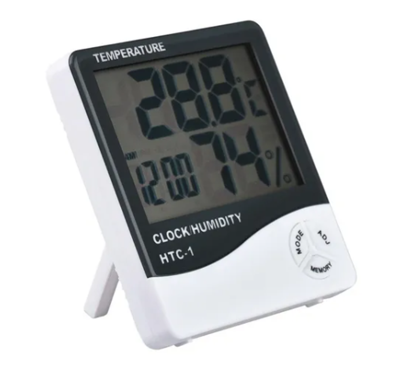 Termómetro Higrómetro Ambiental Reloj Alarma Htc-1 2