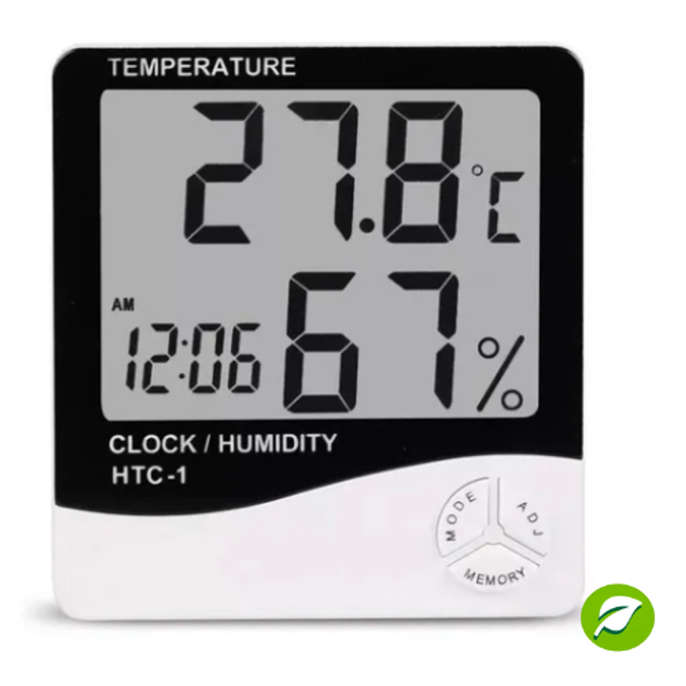 Termómetro Higrómetro Ambiental Reloj Alarma Htc-1 1