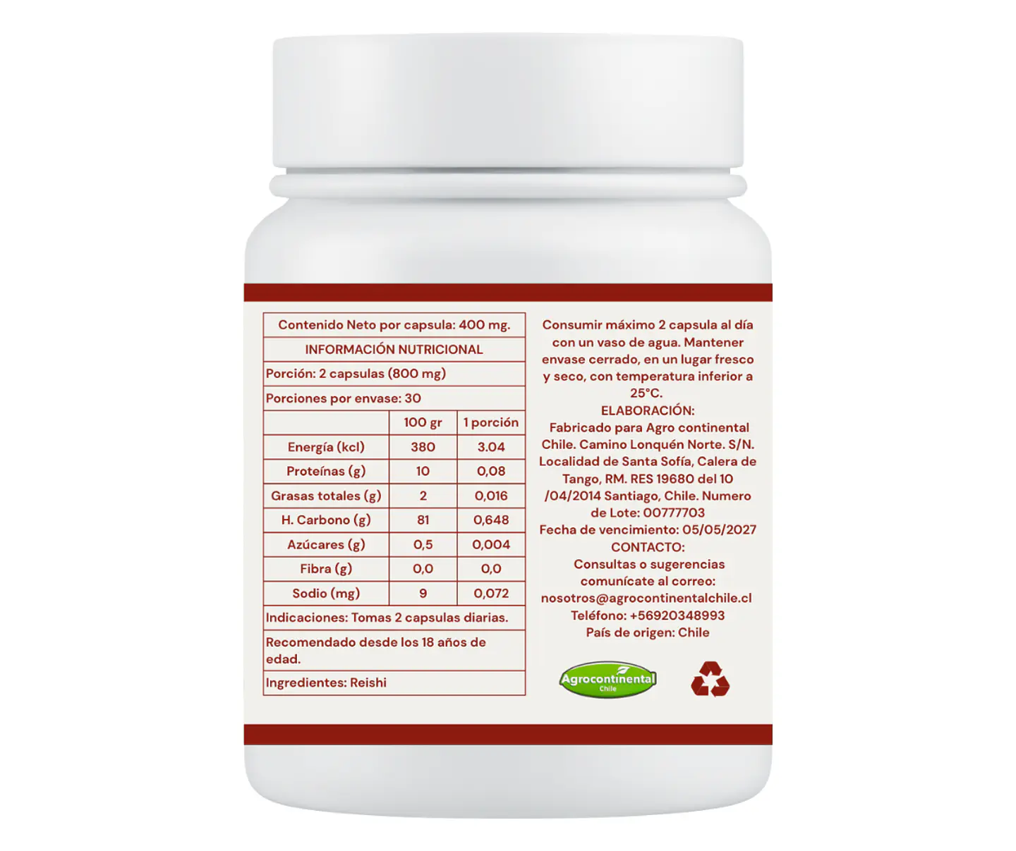 Reishi Suplemento en Capsulas 2