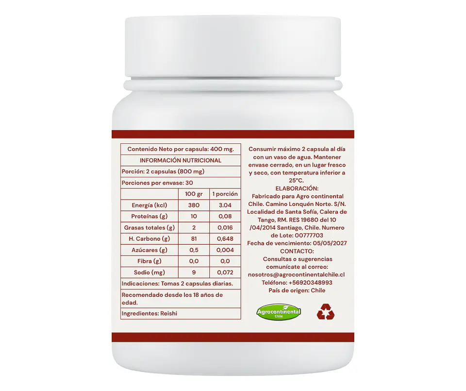 Reishi Suplemento en Capsulas 2
