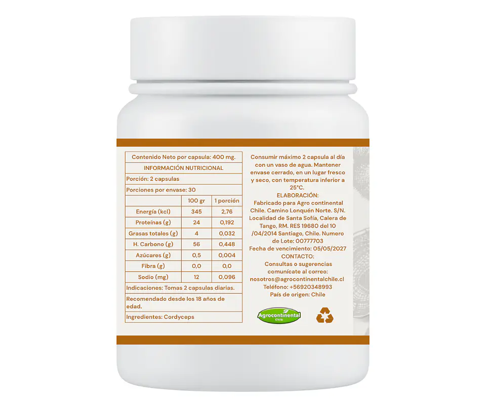 Cordyceps Suplemento en Capsulas 2
