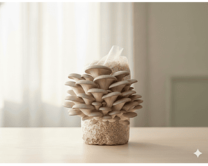 Kit de Autocultivo de champiñón Ostra Perla