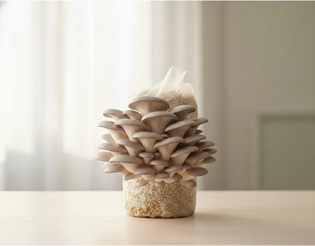 Kit de Autocultivo de champiñón Ostra Perla