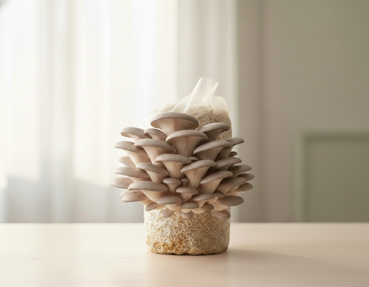 Kit de Autocultivo de champiñón Ostra Perla 1