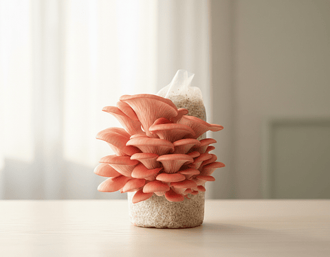 Kit de Autocultivo de champiñón Ostra Rosado