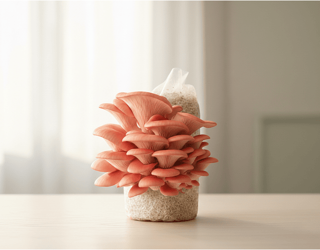 Kit de Autocultivo de champiñón Ostra Rosado