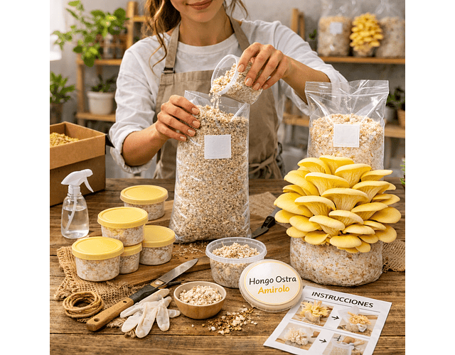Monopack de Cultivo de Hongo Ostra Amarilla
