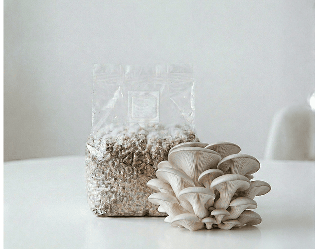 Micelio Hongo ostra Perla (Pleurotus Ostreatus)