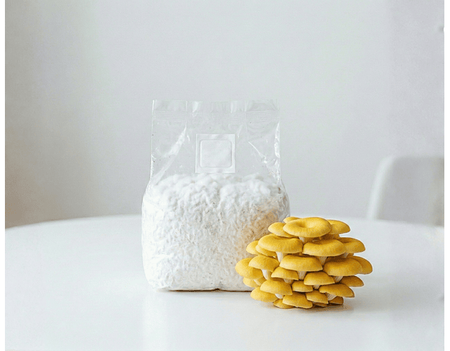  Micelio Hongo Ostra Amarillo (Pleurotus Citrinopileatus) 