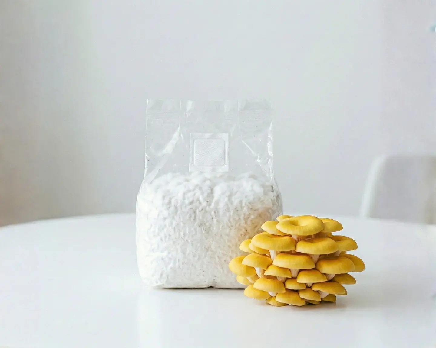  Micelio Hongo Ostra Amarillo (Pleurotus Citrinopileatus)  1