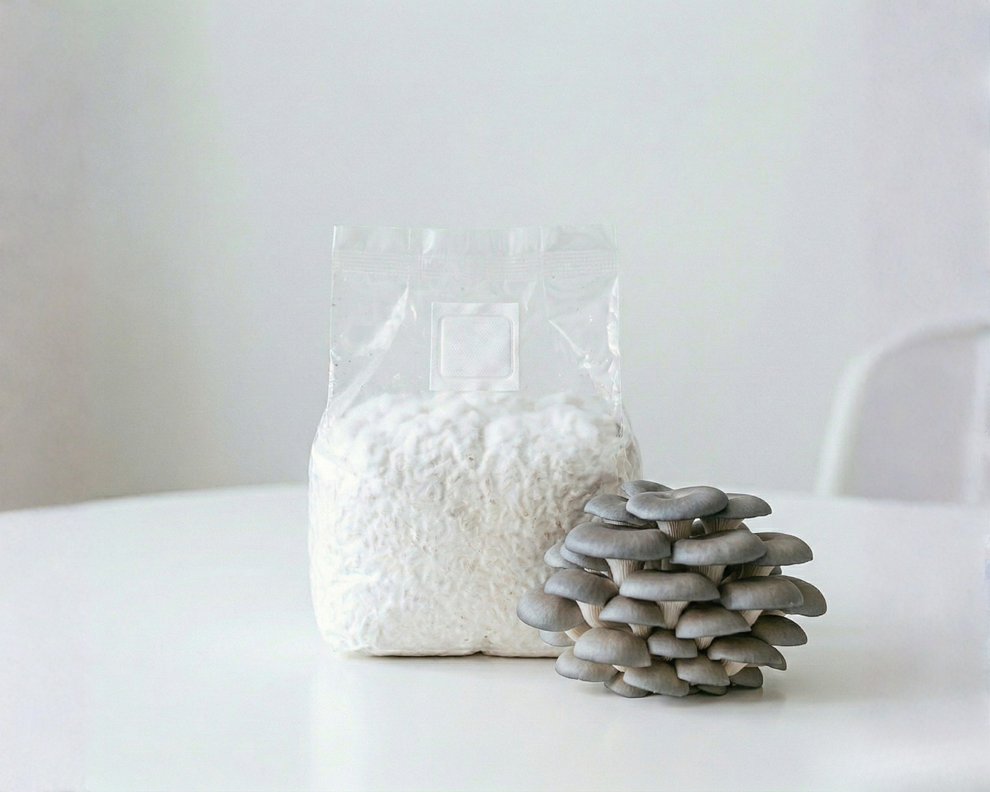 Micelio Hongo ostra Gris (Pleurotus Ostreatus) 1