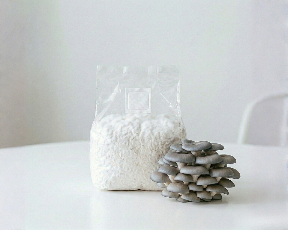 Micelio Hongo ostra Gris (Pleurotus Ostreatus) 1