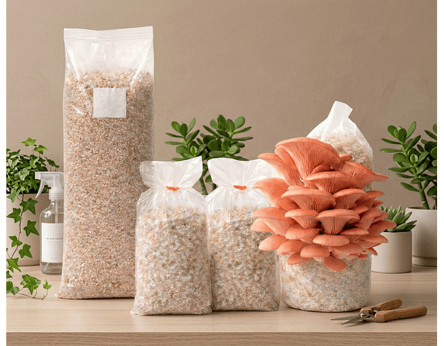 Pack de Cultivo de Hongo Ostra Rosada