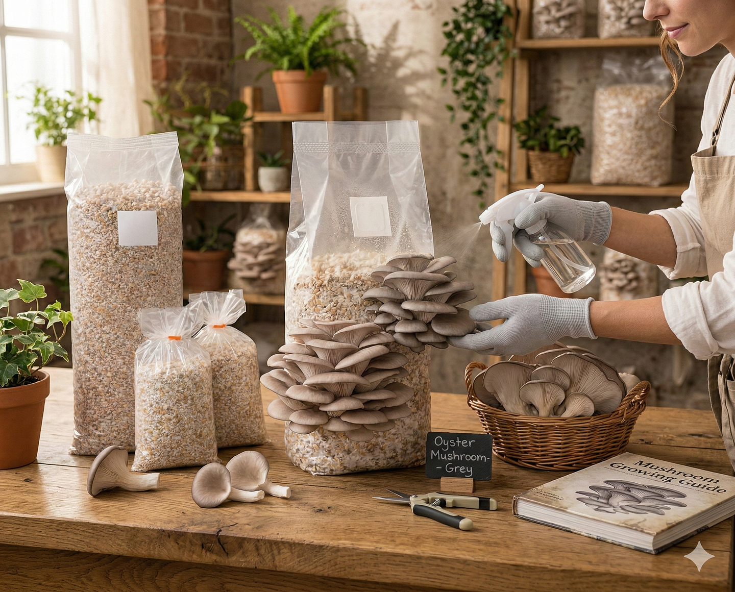 Monopack de cultivo de Hongo Ostra Gris 2