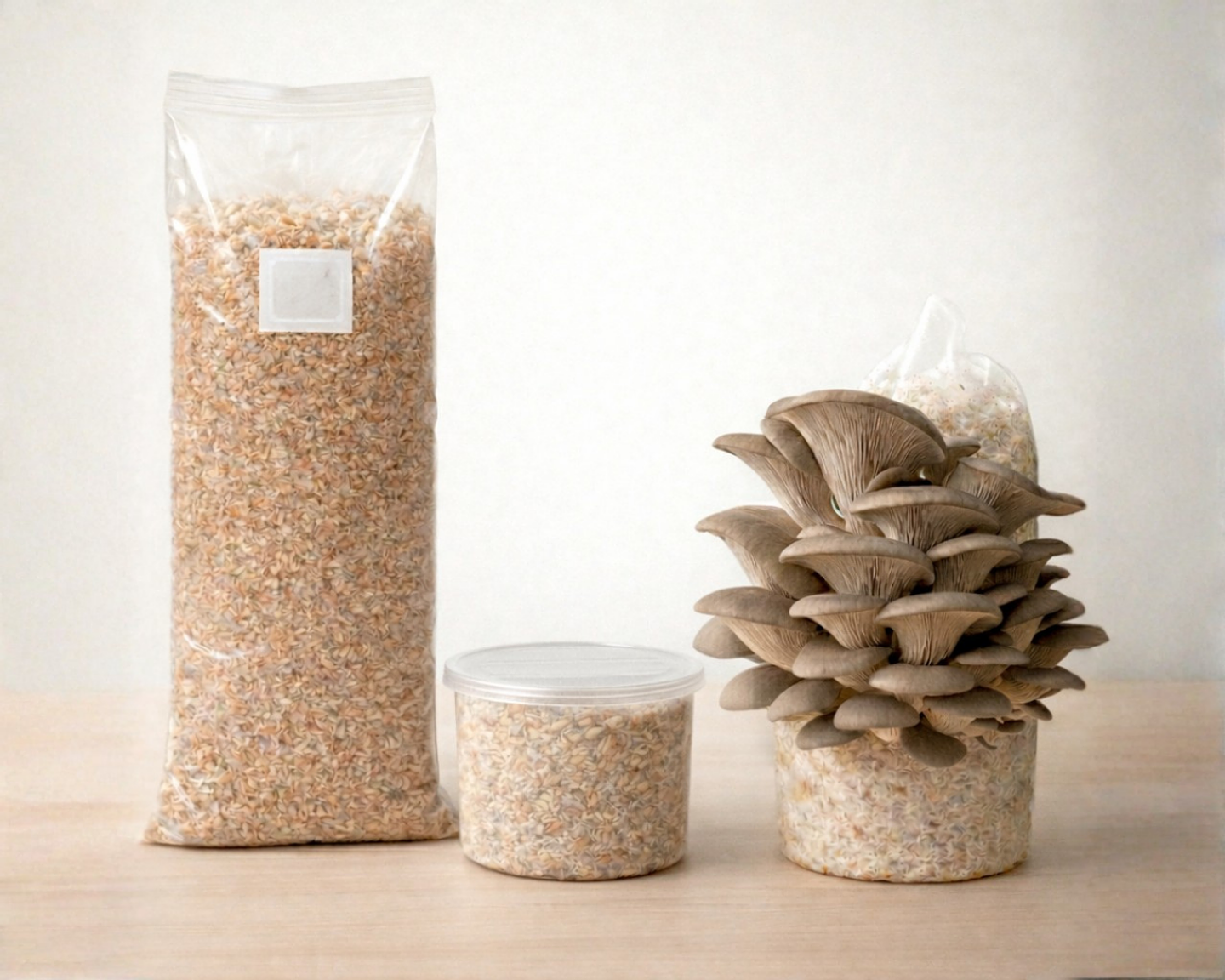 Monopack de cultivo de Hongo Ostra Gris 1