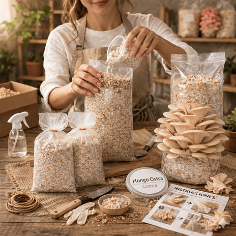 Monopack de cultivo de Hongo Ostra Florida