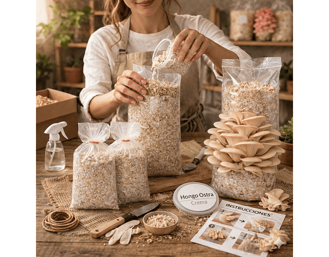 Monopack de cultivo de Hongo Ostra Florida