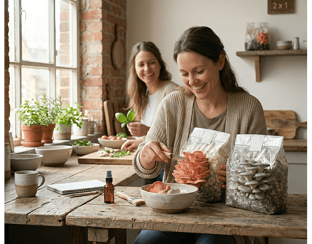 Promoción Kit de Autocultivo Ostras 2x