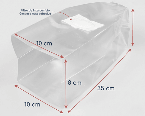 Bolsas Mushbag 10 x 8 x 35  