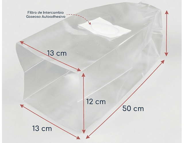 Bolsa Mushbag 13 x 12 x 50 