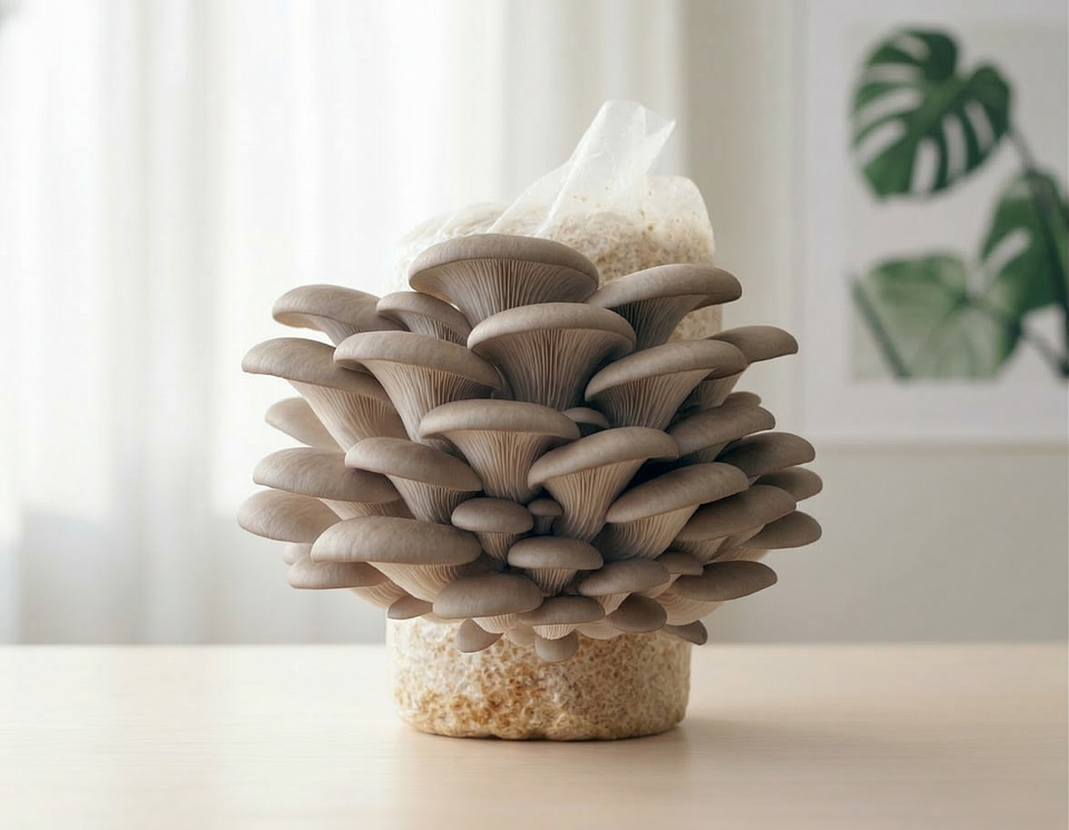 Kit de Autocultivo de Hongo Ostra Gris 1