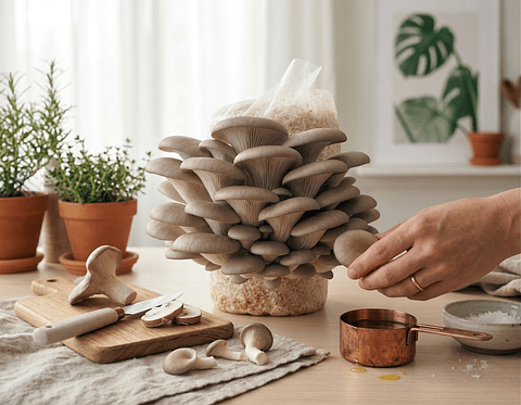 Kit de Autocultivo de Hongo Ostra Gris