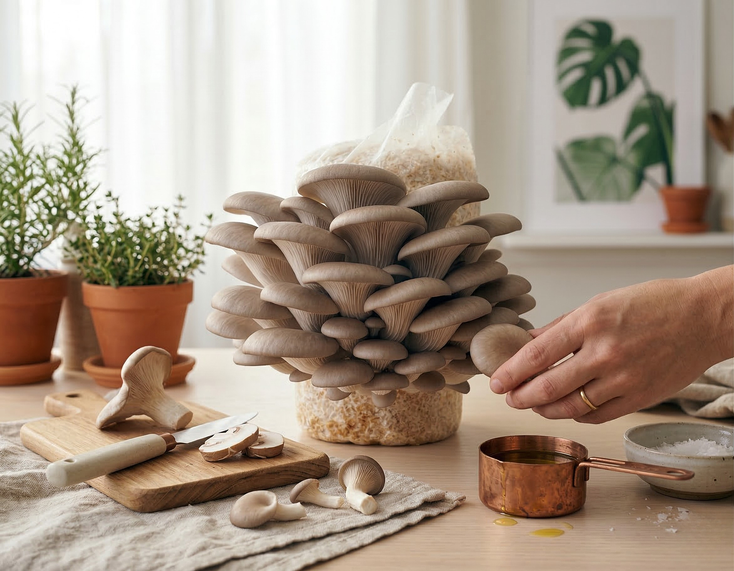 Kit de Autocultivo de Hongo Ostra Gris 2