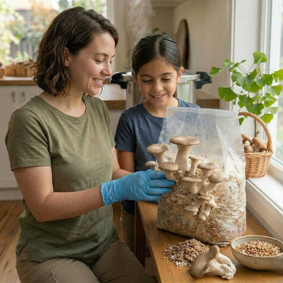 Micelio Hongo Ostra Rey (Pleurotus Erygnii) 3