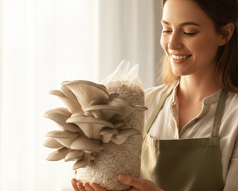 Kit de Autocultivo de champiñón Ostra Perla